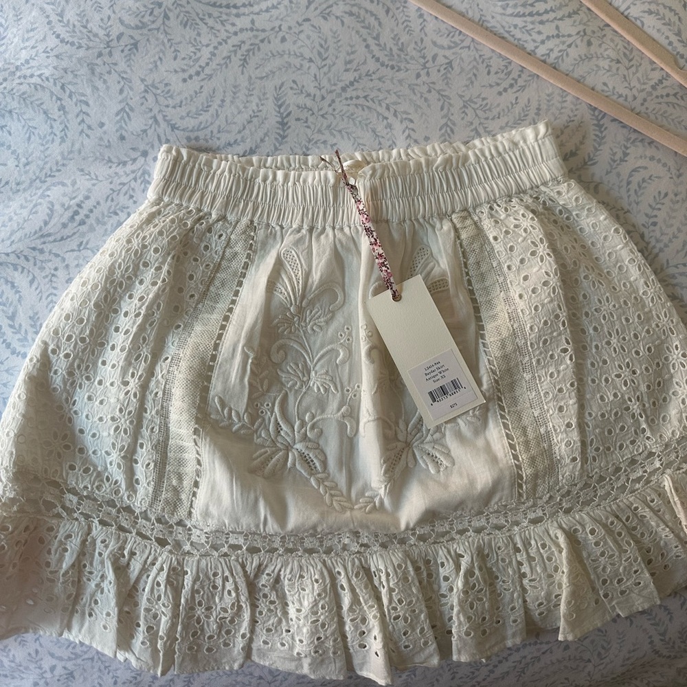 LoveShackFancy mini skirt